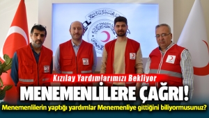 Kızılay Menemenlilerin yardımlarını Menemenli vatandaşlara ulaştırıyor