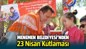 Menemen Belediye Başkanı Serdar Aksoy'dan 23 Nisan kutlaması