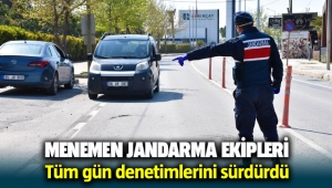 Menemen Seyrekköy Jandarma Komutanlığı tüm gün denetimlerini sürdürdü