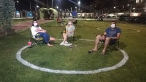 İzmir'de 'çember daire' içinde kordon keyfi