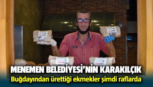 Menemen Belediyesi'nin Karakılçık Buğdayından ürettiği Ekmekler Şimdi Raflarda