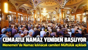 Menemen Müftülüğü Namaz Kılınacak Camileri açıkladı
