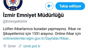 İzmir İl Emniyet Müdürlüğü, sosyal medyada