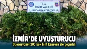 İzmir Torbalı'da bahçe de uyuşturucu operasyonu