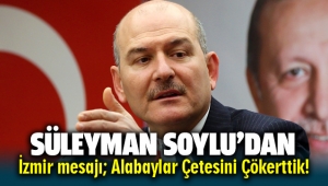 Bakan Süleyman Soylu'dan İzmir mesajı: Alabaylar Çetesi'ni çökerttik!