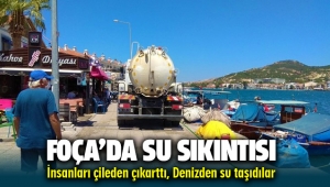 Foça'da su çilesi, Denizden su taşıdılar