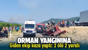 Tire'de Orman Yangınına giden ekip kaza yaptı: 2 ölü 2 yaralı