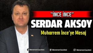 Serdar Aksoy'dan Muharrem İnce'ye İnce Mesaj