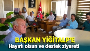 Başkan Yiğitalp'e hayırlı olsun ve destek ziyareti