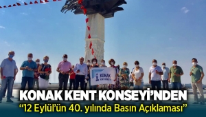 Konak Kent Konseyi basın açıklaması düzenledi