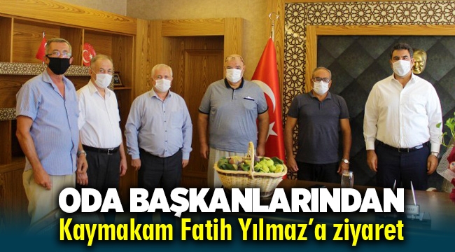Oda Başkanlarından Menemen Kaymakamı Fatih Yılmaz'a ziyaret