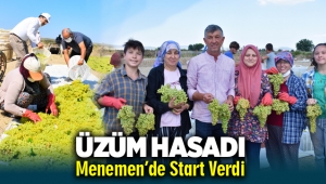 Üzüm Hasadı Menemen'de Start Verdi