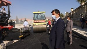 1129. sokakta yapılan asfalt çalışmalarında sona yaklaşıldı