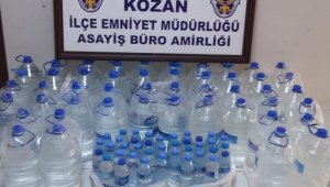Adana'da 259 litre sahte içki ele geçirildi