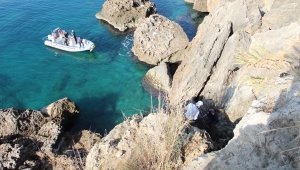 Antalya'da falezlerde can pazarı yaşandı