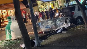 Ataşehir'de çöp konteynerı bomba gibi patladı, polis alarma geçti