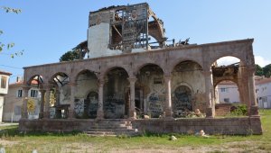 Ayvalık'ta Aya Triada Kilisesi turizme kazandırılıyor