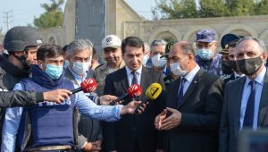 Azerbaycan Cumhurbaşkanı Yardımcısı Hacıyev, Ermenistan'ın saldırdığı Berde'de