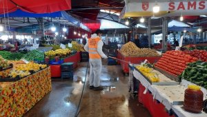 Bafra'da korona ile mücadele