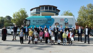 Başkan Işıksu, EBA Mobil Destek Aracı'nda uzaktan eğitim gören öğrencileri ziyaret etti