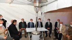 Başkan Köse ve Kaymakam Sırmalı patlama yaşanan binada incelemelerde bulundu