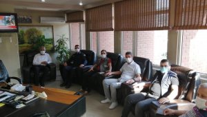 Başkan Yaman'a Bilecik Merkez İlçe Jandarma Komutanı Akyüz'den ziyaret