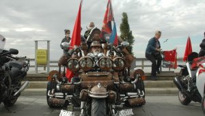 Başkentli motorculardan 29 Ekim coşkusu