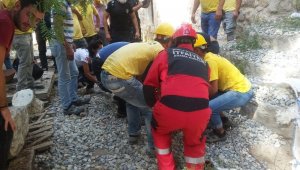 Bodrum Kalesi'nde vinç kazası: 1'i ağır 2 işçi yaralı