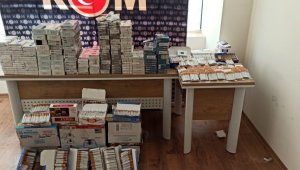 Boya kovalarından kaçak sigara çıktı