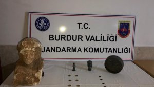 Burdur'da 17 parça tarihi eser ele geçirildi