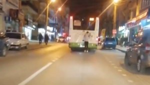 Bursa'da ölümüne yolculuk kamerada