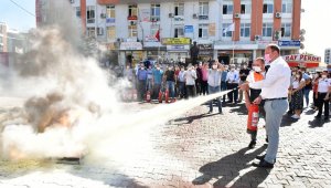 Çiğli Belediyesinde yangın tatbikatı