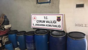 Çorum'da 842 litre kaçak içki ele geçirildi