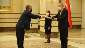 Cumhurbaşkanı Erdoğan, Danimarka Büyükelçisini kabul etti