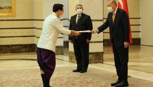 Cumhurbaşkanı Erdoğan, Kamboçya Büyükelçisini kabul etti