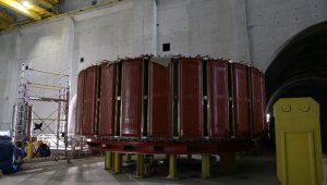 Dev projede elektrik üretecek jeneratörler monte edilmeye başlandı