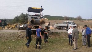Dumlupınar'da köy yolu çalışmaları