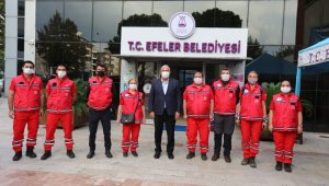 Efeler Belediyesi Arama Kurtarma Ekibi İzmir'e sevk edildi