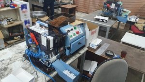 Fabrika gibi çalışan kaçak tütün depolarına baskın