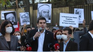 Fransa Büyükelçiliği önünde eylem