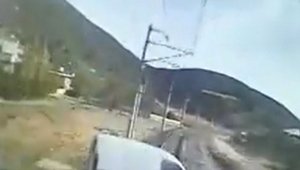 Gaziantep'te dayı yeğenin öldüğü feci kaza kamerada