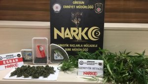 Giresun'da uyuşturucu operasyonunda 1 kişi tutuklandı