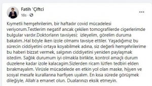 Gülşehir Belediye Başkanı Çiftçi, kendini karantinaya aldı