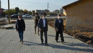Güroymak'ta yol yapım çalışması