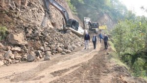 Güzeldere Şelalesi yolunda çalışmalar devam ediyor