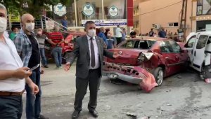 Hatay'da yangına su taşıyan tanker 13 aracı biçti
