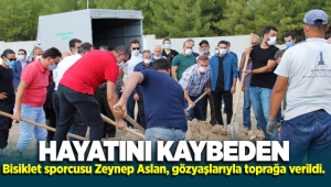 Hayatını kaybeden bisiklet sporcusu Zeynep Aslan'a hüzünlü veda