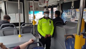 İstanbul'da toplu taşımada korona virüs denetimi
