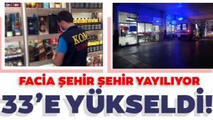 İzmir'de sahte içkiden ölenlerin sayısı 33 oldu