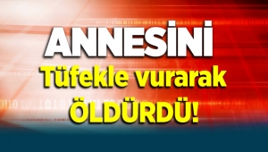 Kahramanmaraş Nurhak'da annesini tüfekle vurarak öldürdü